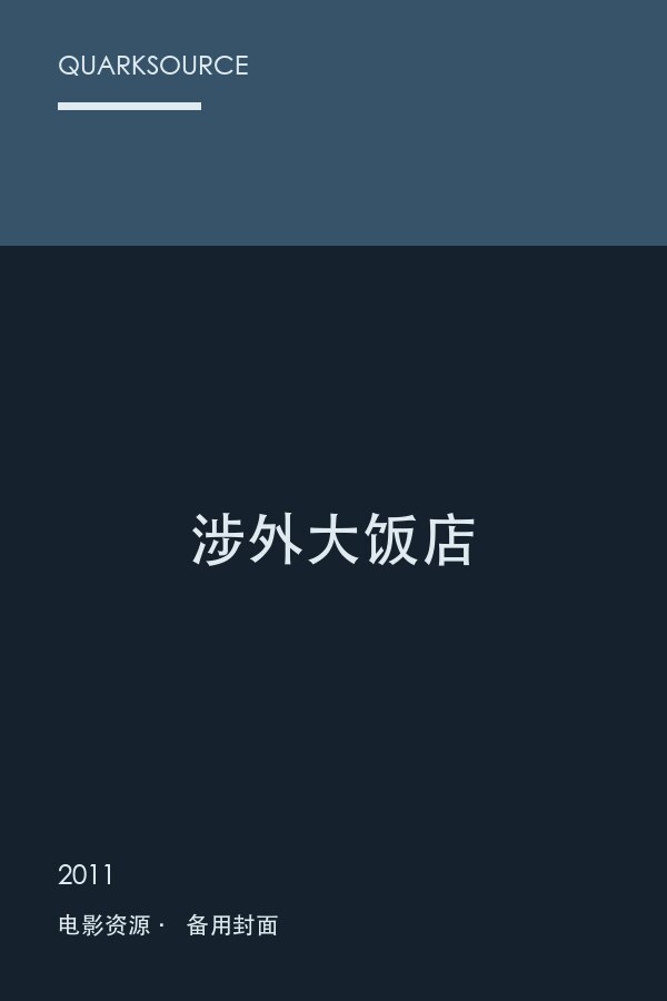 涉外大饭店海报