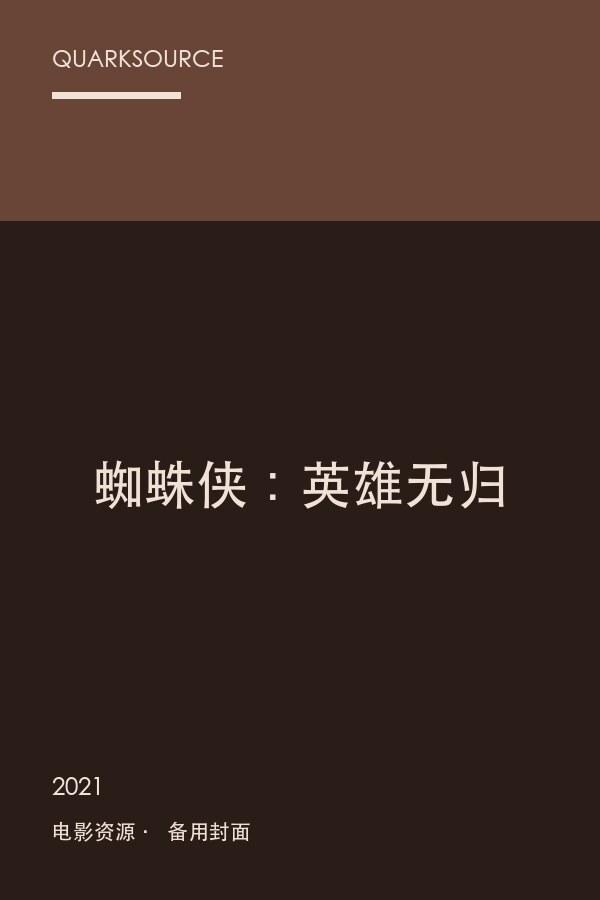 蜘蛛侠:英雄无归海报
